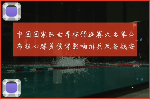 中国国家队世界杯预选赛大名单公布核心球员伤停影响排兵及备战安排